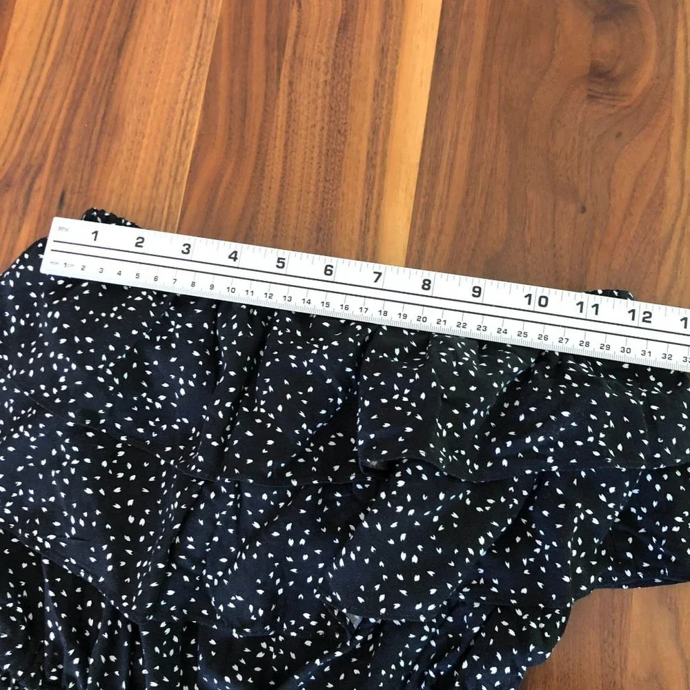 New Pins and Needles Shorts Romper‎ Small Black White Womens Rompers